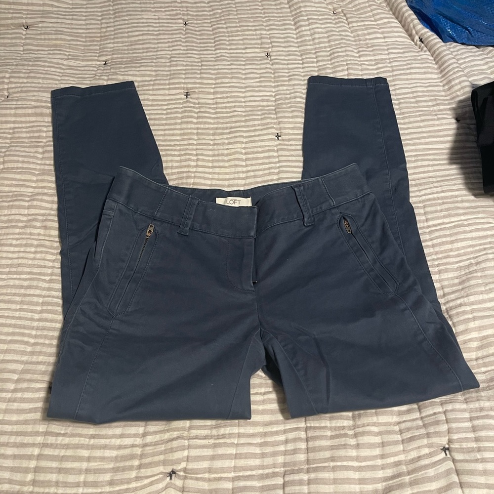Loft skinny ankle work pant, size 0